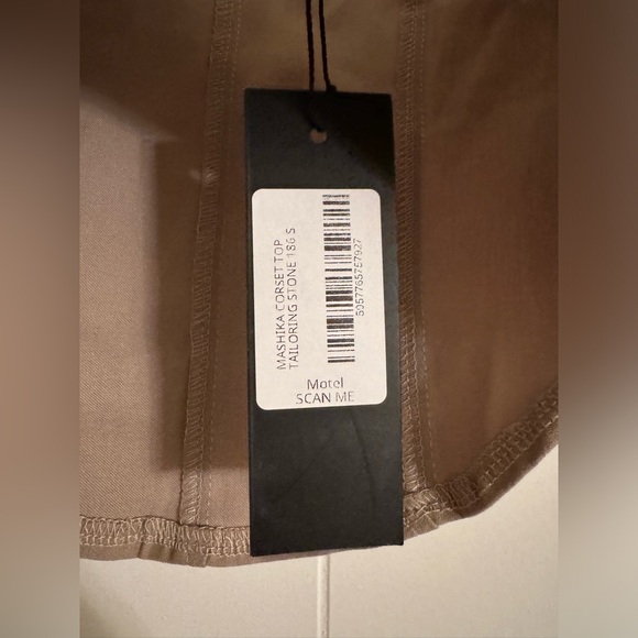 NWT Motel Rocks Mashika Corset Top In Stone Tailoring - Picture 11 of 11